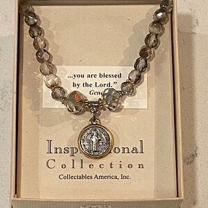 Inspirational Collection Beaded St. Benedict Bracelet NWT